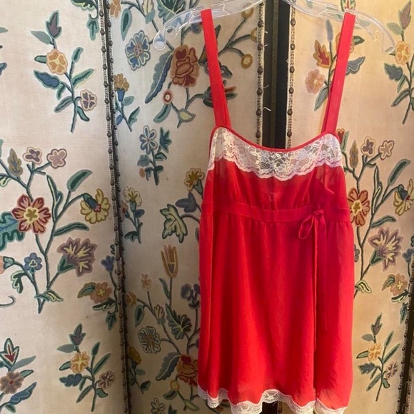 Victoria's Secret | Intimates & Sleepwear | Red Victorias Secret Slip ...